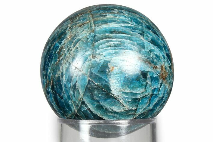 Bright Blue Apatite Sphere - Madagascar #367061